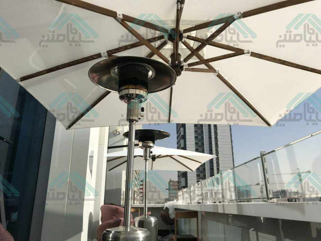 سایبان چتری پایه کنار مربع ۳×۳
